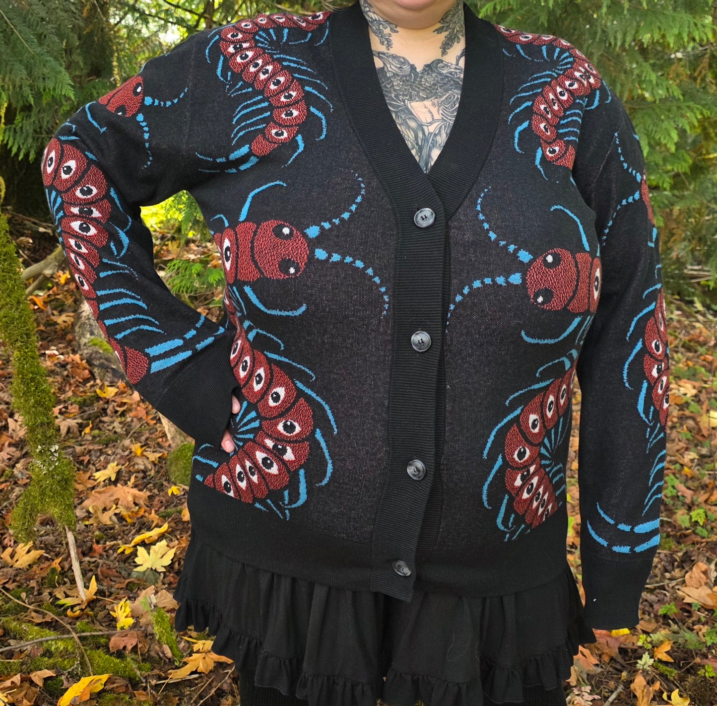 Cent-eye-pede Cardigan