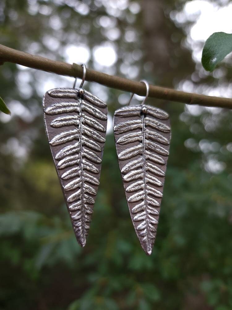Fern Earrings *Made-To-Order* Silver