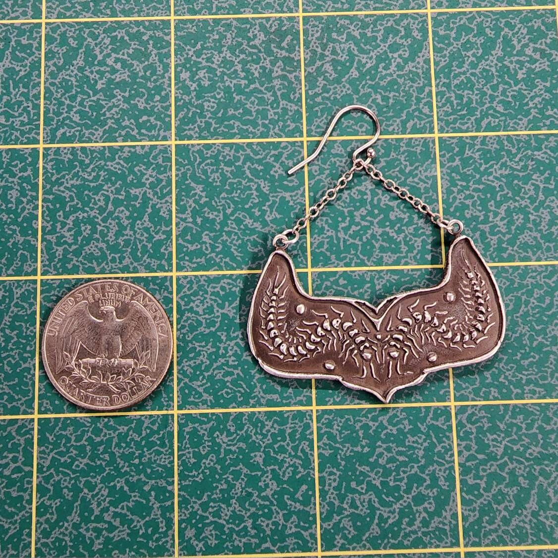 Centipede Earrings Silver *Made-To-Order *