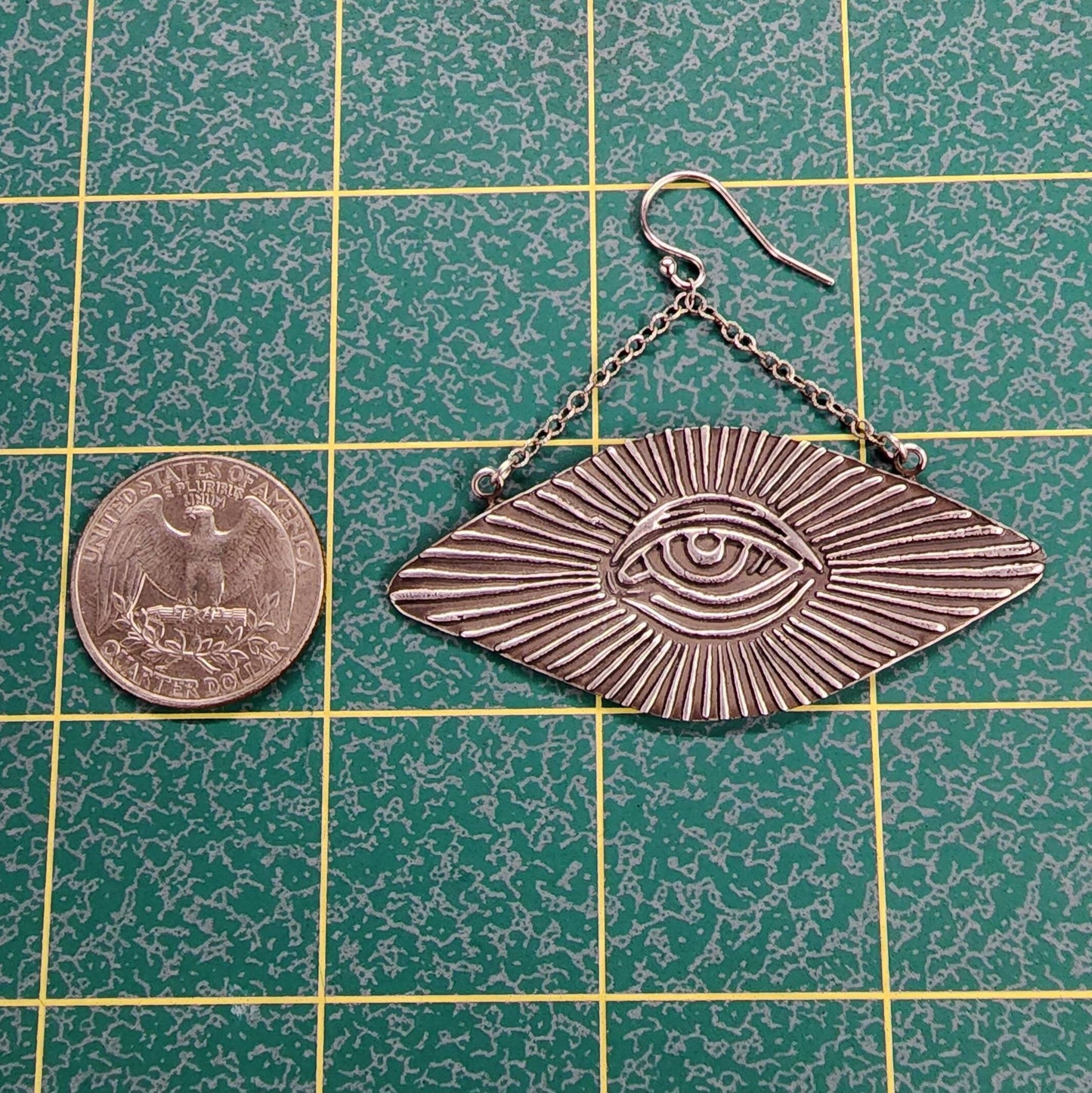 Silver Eye Earrings *Made-To-Order *