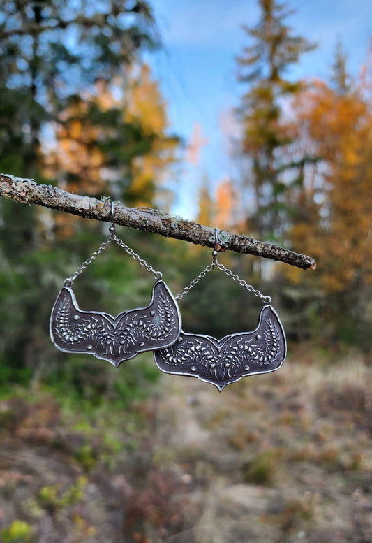 Centipede Earrings Silver *Made-To-Order *